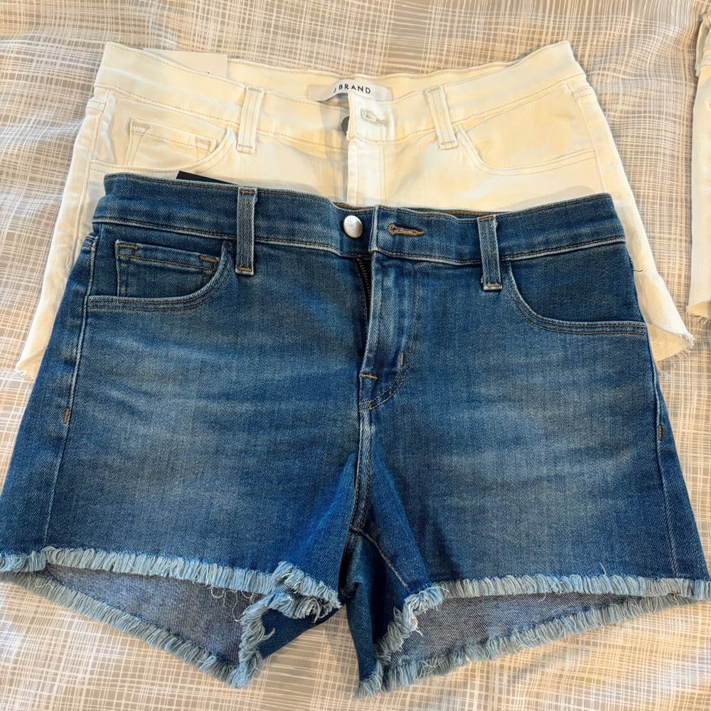 2 J Brand Denim Blue and white Women's Shorts